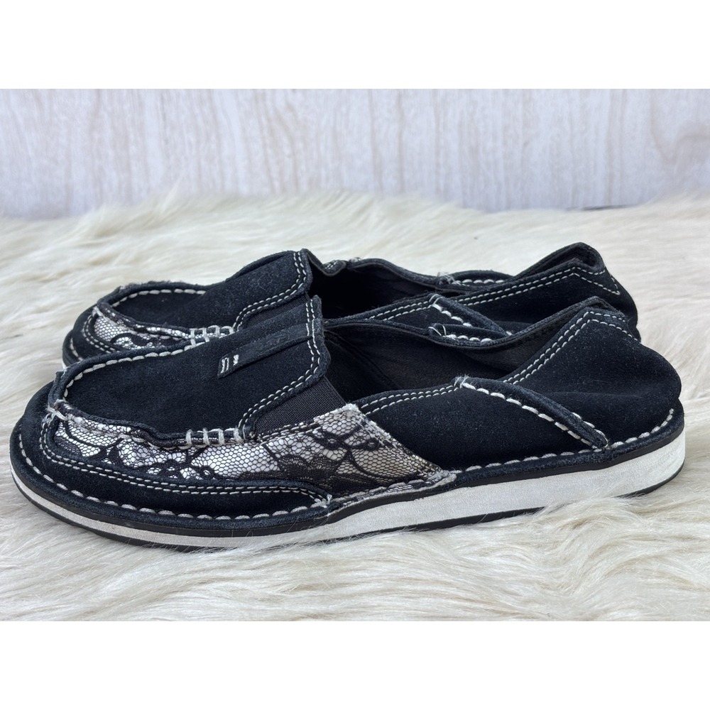 Ariat Cruiser Slip On Shoes Women's 6B Black Suede Comfort Casual - Picture 2 of 9
